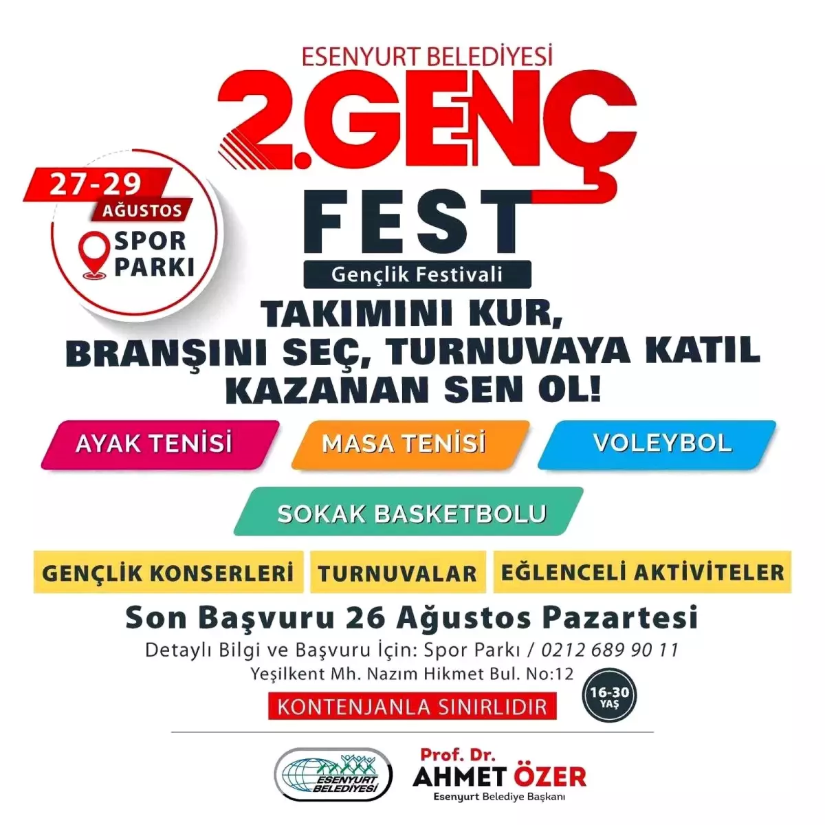 Esenyurt’ta Genç-Fest Gençleri Buluşturacak